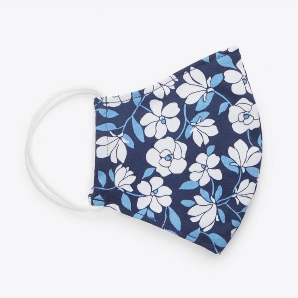 Draper James Face Mask Magnolia Vines Blue NWT